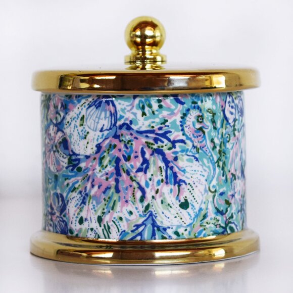 Lilly Pulitzer Soleil It On Me Ring Holder With Lid - Picture 4 of 9